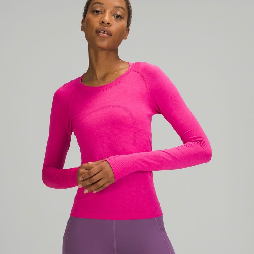 Lululemon Sonic Pink Swiftly Tech Long Sleeve Race Length